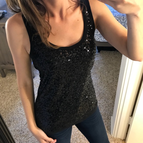 J. Crew Tops - J. Crew embellished sequin tank top